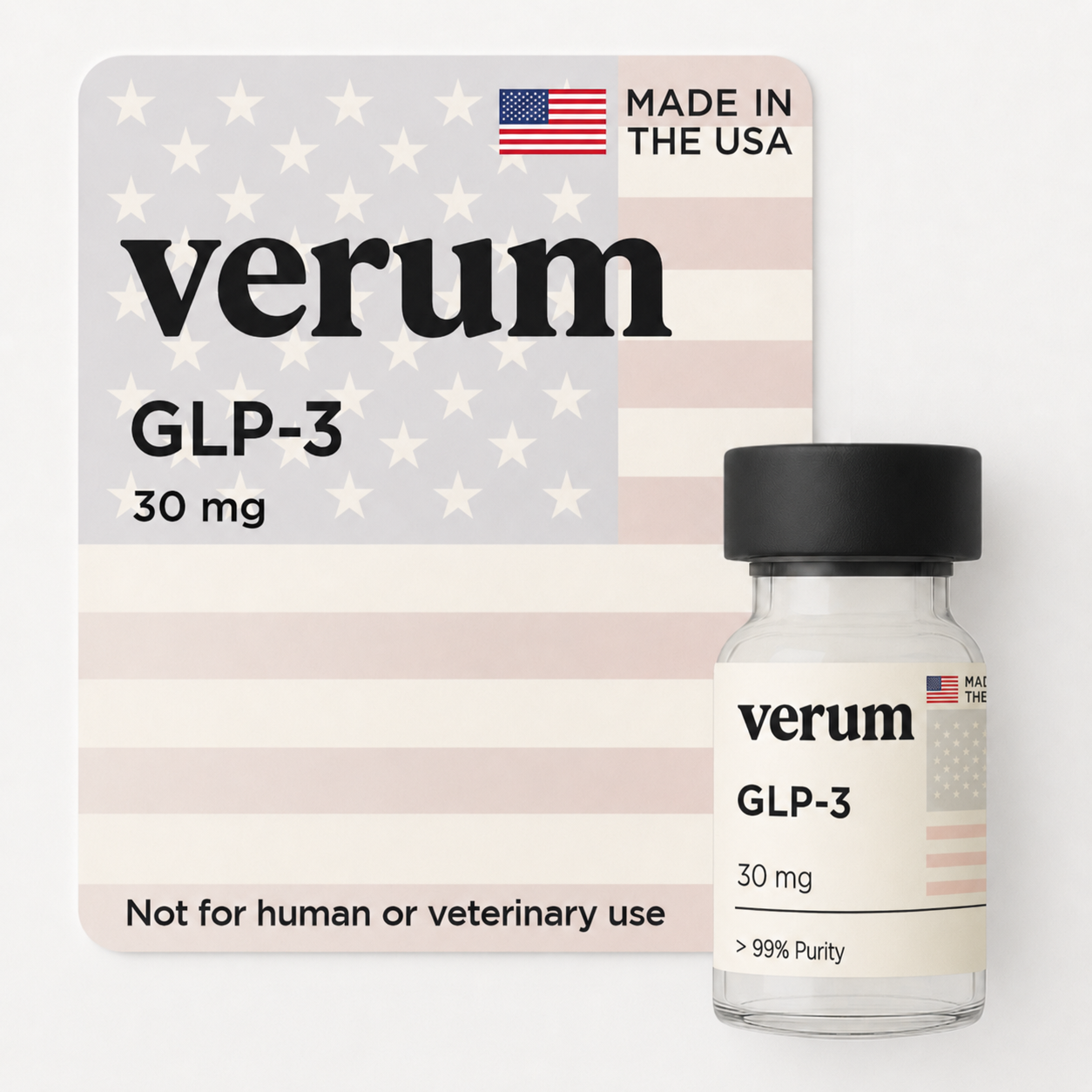 GLP-3 research peptide vial