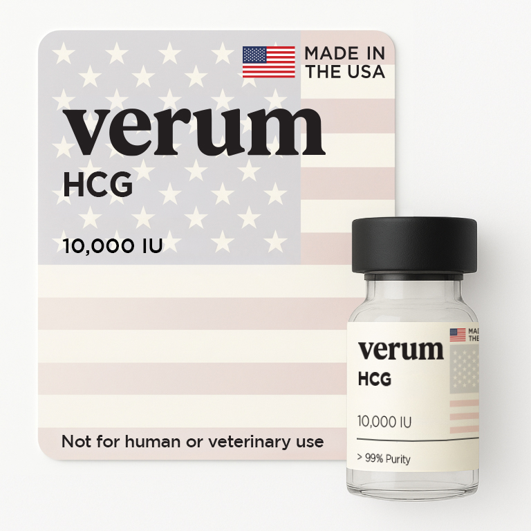 HCG 10,000 IU research peptide vial