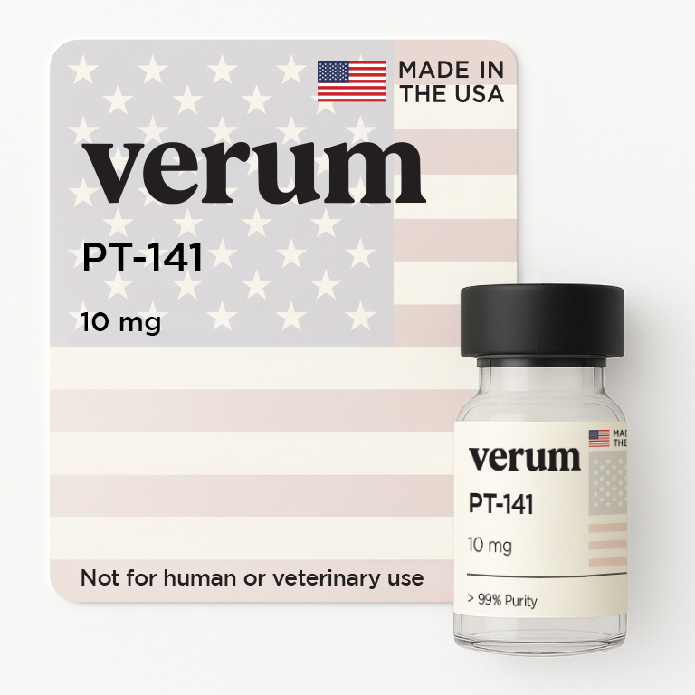 PT-141 10mg research peptide vial