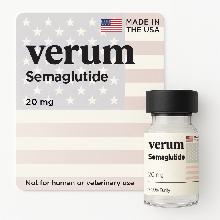 Semaglutide 20mg research peptide vial