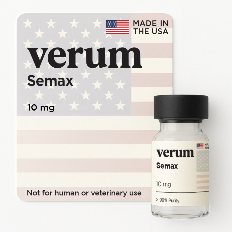 Semax 10mg research peptide vial