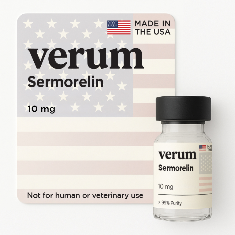 Sermorelin 10mg research peptide vial