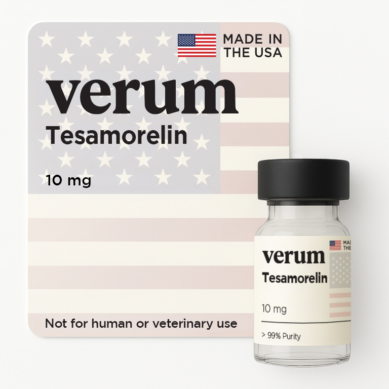 Tesamorelin 10mg research peptide vial